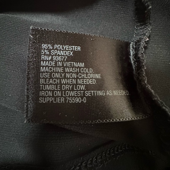 Worthington Black Casual Ruched Neck Top - Picture 4 of 4